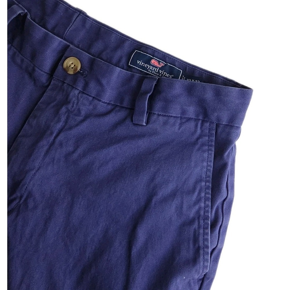Vineyard Vines Mens Breaker Pants Navy Blue Cotton Chino Straight Leg 32X30 PREP